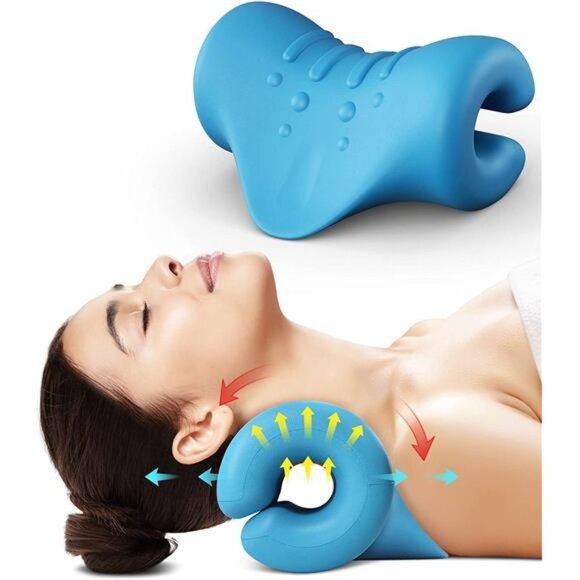 Neck Stretcher Neck and Shoulder Relaxer,Portable Cervical Traction Device Neck - Picture 1 of 6